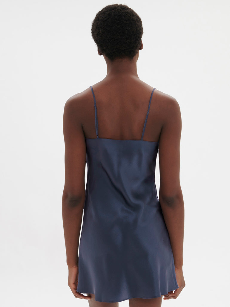 Dream Silk Dress Cinder Blue Simone Perele