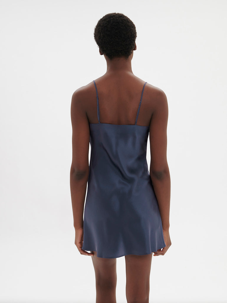 Dream Silk Dress Cinder Blue Simone Perele