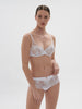 Saga Full Coverage Plunge Bra White Simone Perele