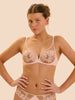 Saga Full Coverage Plunge Bra Blushing Pink Simone Perele