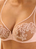 Saga Full Coverage Plunge Bra Blushing Pink Simone Perele