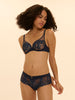 Saga Full Coverage Plunge Bra Sapphire Simone Perele