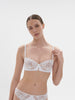 Saga Sheer Demi Bra White Simone Perele