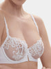 Saga Sheer Demi Bra White Simone Perele