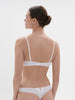 Saga Sheer Demi Bra White Simone Perele