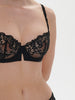 Saga Sheer Demi Bra Black Simone Perele