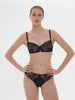 Saga Sheer Demi Bra Black Simone Perele