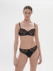 Saga Sheer Demi Bra Black Simone Perele