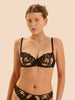 Saga Sheer Demi - Black Whisper