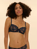 Saga Sheer Demi Bra Sapphire Simone Perele