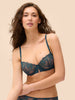 Simone Perele Saga Sheer Demi Bra Prestige Blue