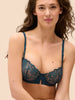 Simone Perele Saga Sheer Demi Bra Prestige Blue