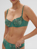 Saga Sheer Demi Bra Garden Green Simone Perele