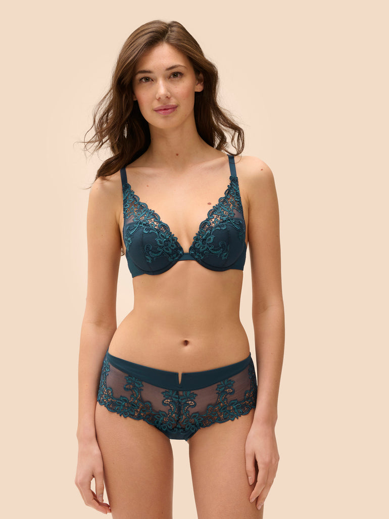 Simone Perele Saga Triangle Contour Bra Prestige Blue