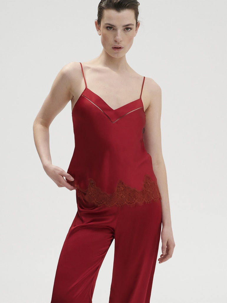 Simone Pérèle Dream Silk Camisole - Tango Red