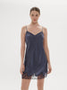 Nocturne Silk Dress Cinder Blue Simone Perele