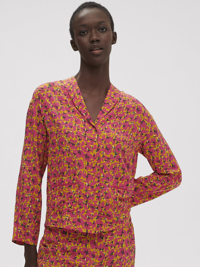 Songe Long Sleeve Top Groovy Print Simone Perele