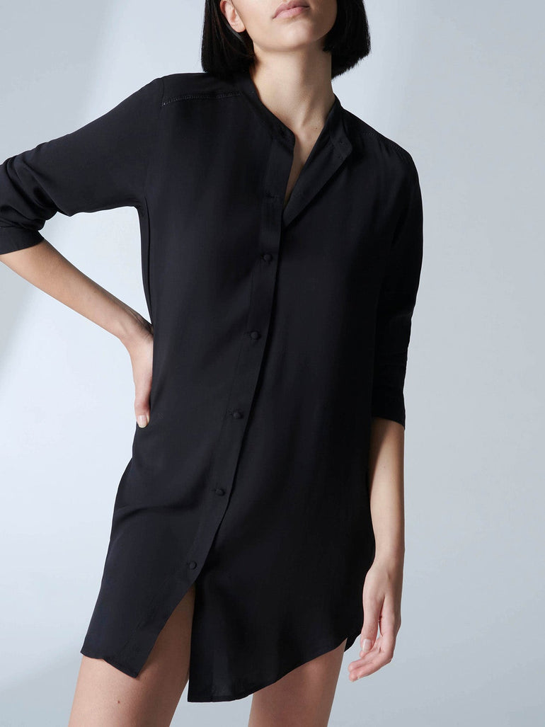 Songe Nightshirt Black Simone Perele