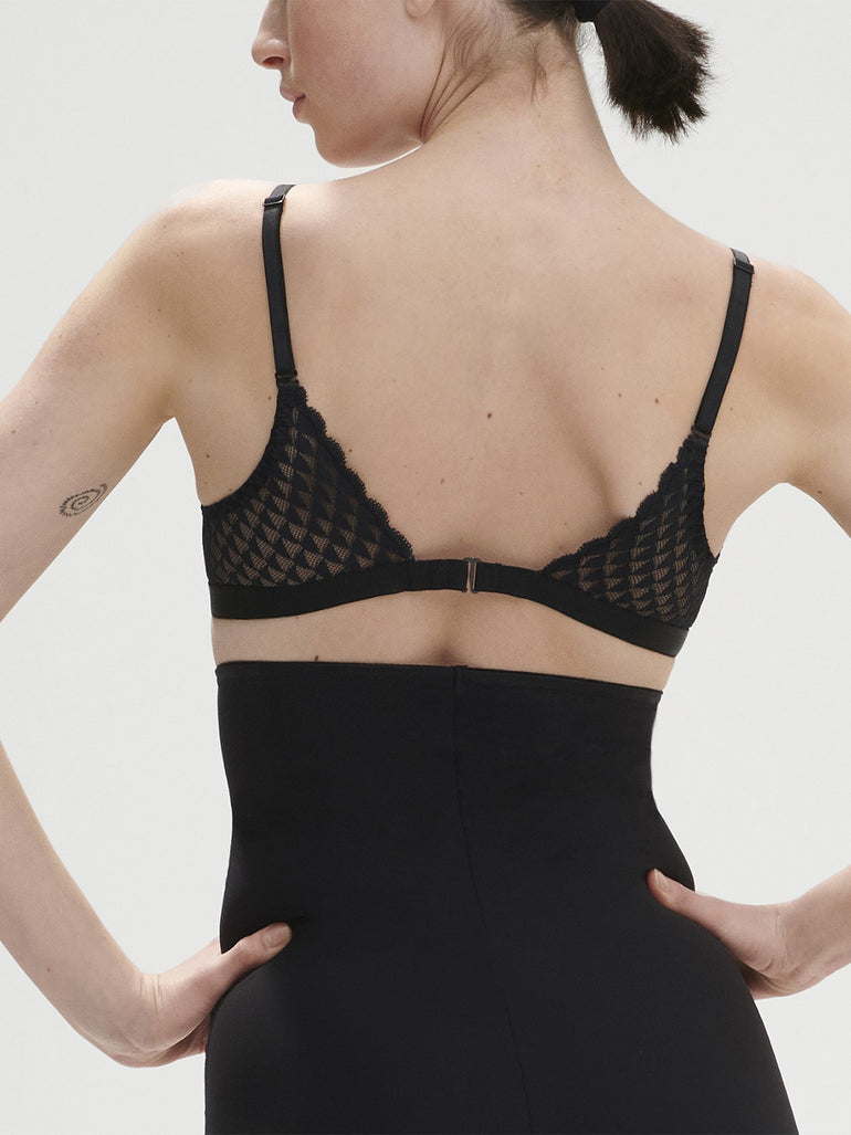 $118 Simone Perele Women's Black Solid Velia Strapless Bra Size EU