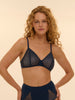 Subtile Wireless Triangle Bra - Midnight