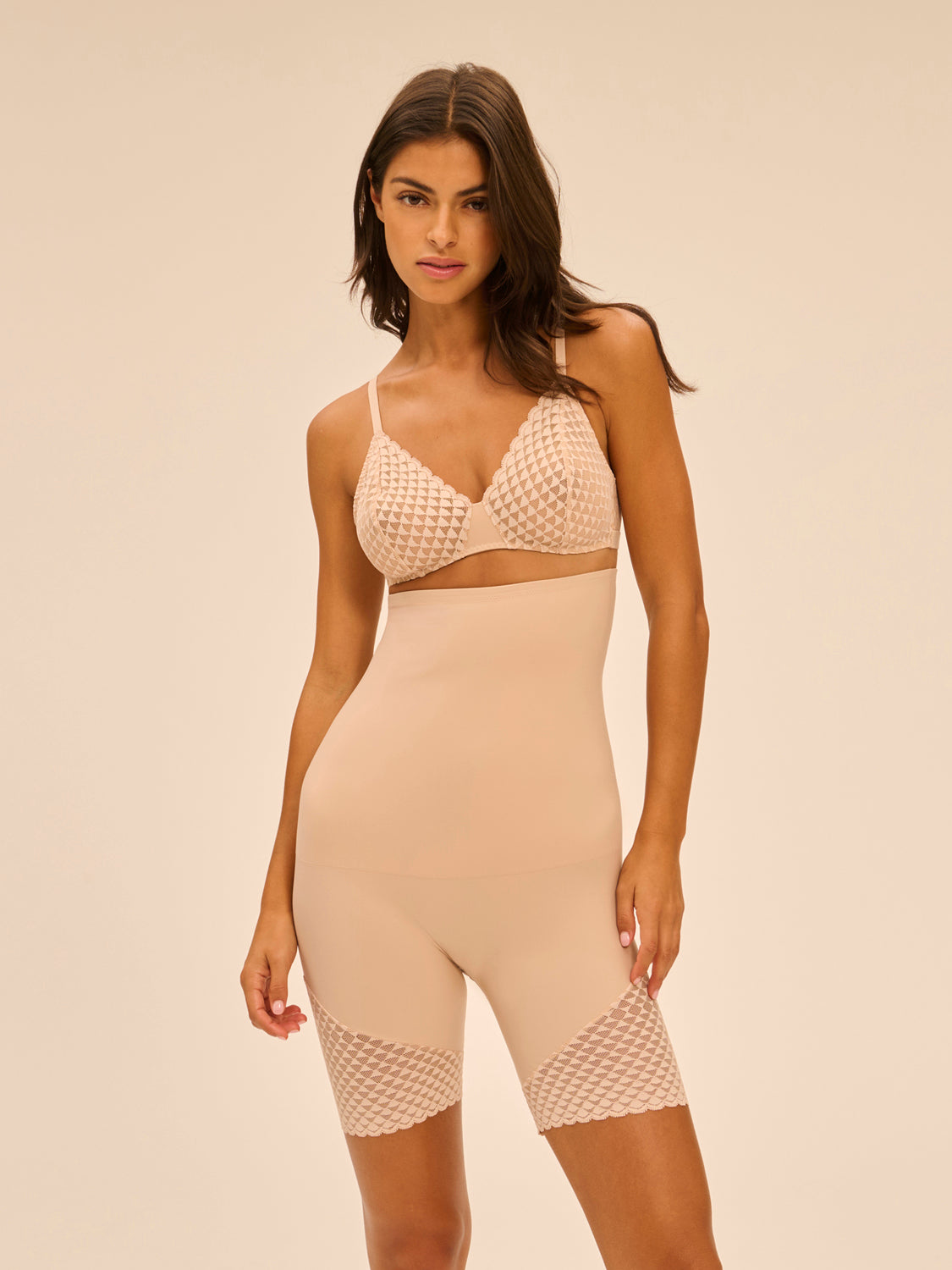 Simone Pérèle | Subtile High Waist Shaper Shorts - Peau Rose