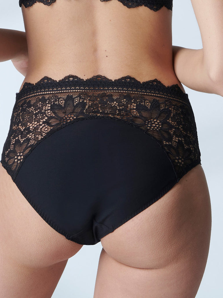 Freesia Retro Brief Panty Black Simone Perele