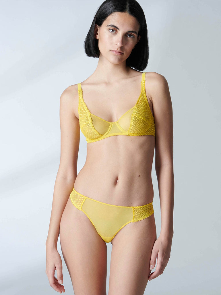 Manon Tanga Panty Chrome Yellow Simone Perele