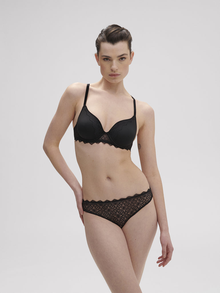 Escale Tanga Panty Black Simone Perele