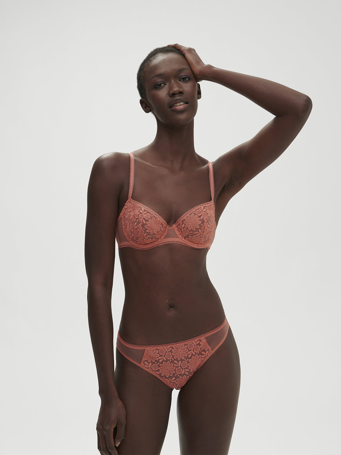 Simone Pérèle | Amazone Sheer Demi - Texas Pink