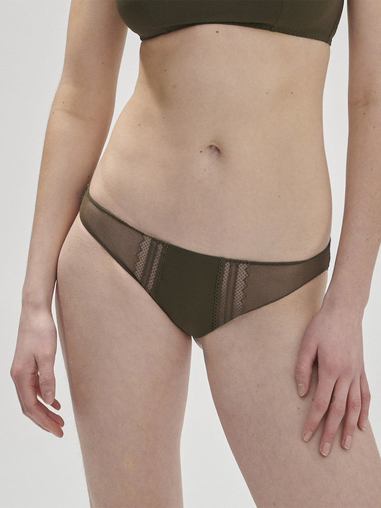 Olympe Bikini Panty Adventure Green Simone Perele