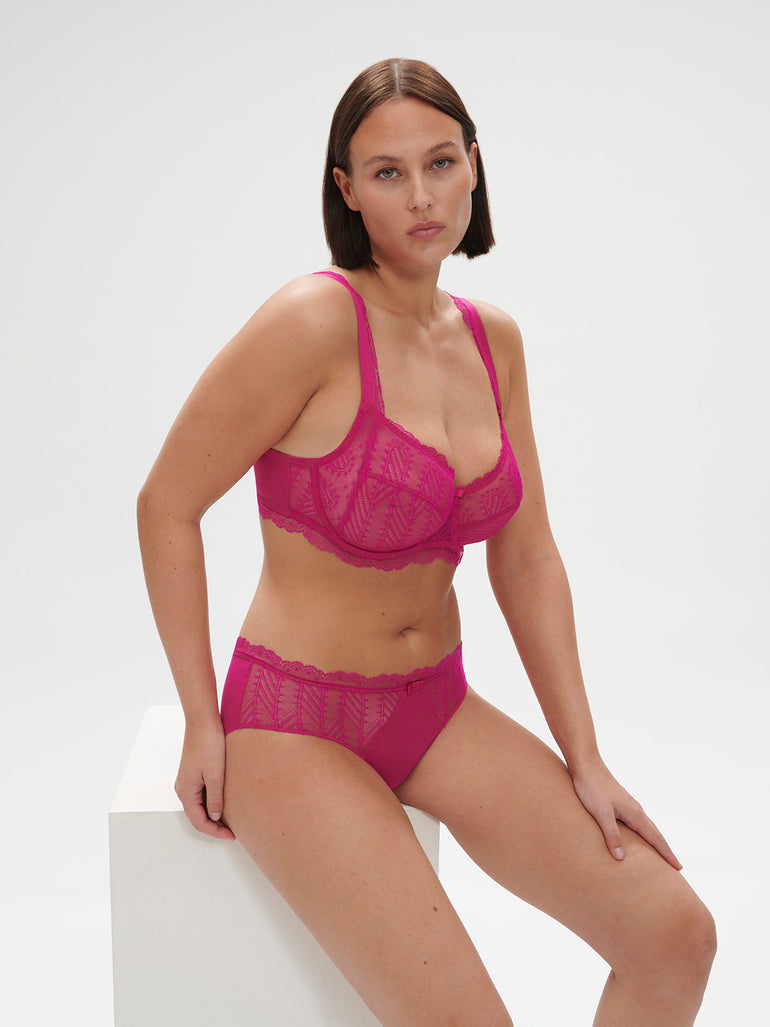 Canopée Full Cup Bra Hibiscus Pink Simone Perele