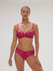 Canopée Full Coverage Plunge Bra Hibiscus Pink Simone Perele