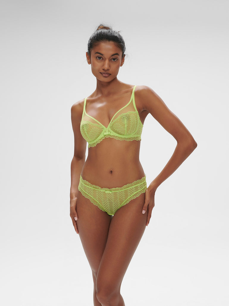 Canopée Bikini Panty Lime Simone Perele