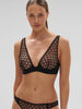 Rose Underwire Triangle Bra Black Simone Perele