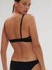 Rose Underwire Triangle Bra Black Simone Perele