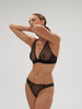 Rose Bikini Panty Black Simone Perele