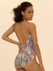 Boheme Wireless Padded One-Piece - Tropic White Print