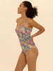 Boheme Wireless Padded One-Piece - Tropic White Print