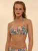 Boheme Padded Underwire Bandeau - Tropic White Print