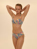 Boheme Padded Underwire Bandeau - Tropic White Print