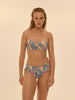Boheme Padded Underwire Bandeau - Tropic White Print