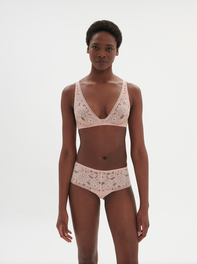 Festive Boyshort Panty Ballet Pink Simone Perele