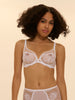 Intrigue Full Coverage Plunge Bra White Simone Perele