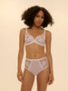 Intrigue Full Coverage Plunge Bra White Simone Perele