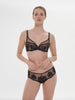 Intrigue Full Coverage Plunge Bra Black Simone Perele