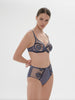 Intrigue Full Coverage Plunge Bra Cinder Blue Simone Perele