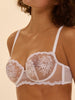 Intrigue Sheer Demi Bra White Simone Perele