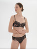 Intrigue Sheer Demi Bra Black Simone Perele