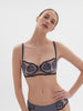 Intrigue Sheer Demi Bra Cinder Blue Simone Perele