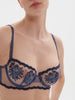 Intrigue Sheer Demi Bra Cinder Blue Simone Perele